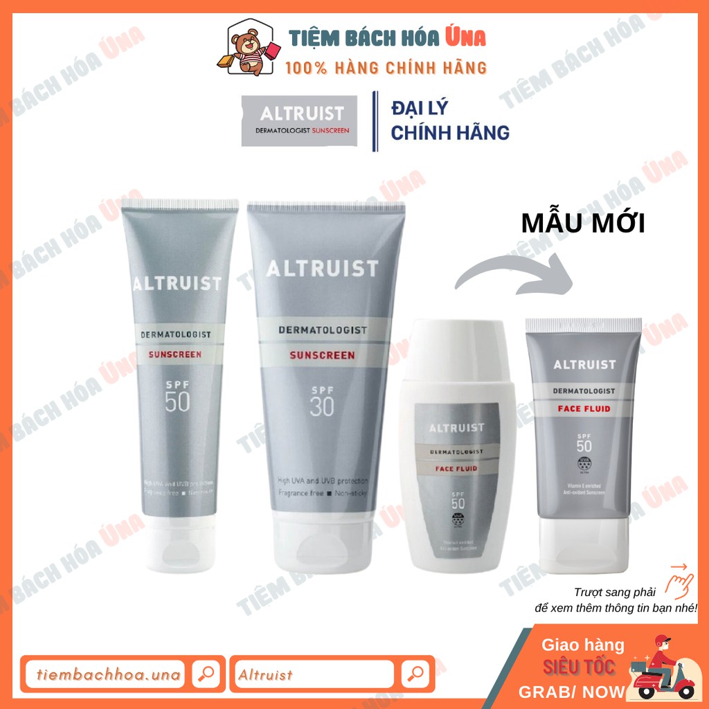 Kem chống nắng dành cho mặt Altruist Dermatologist Sunscreen Face Fluid SPF 50 - 50ml