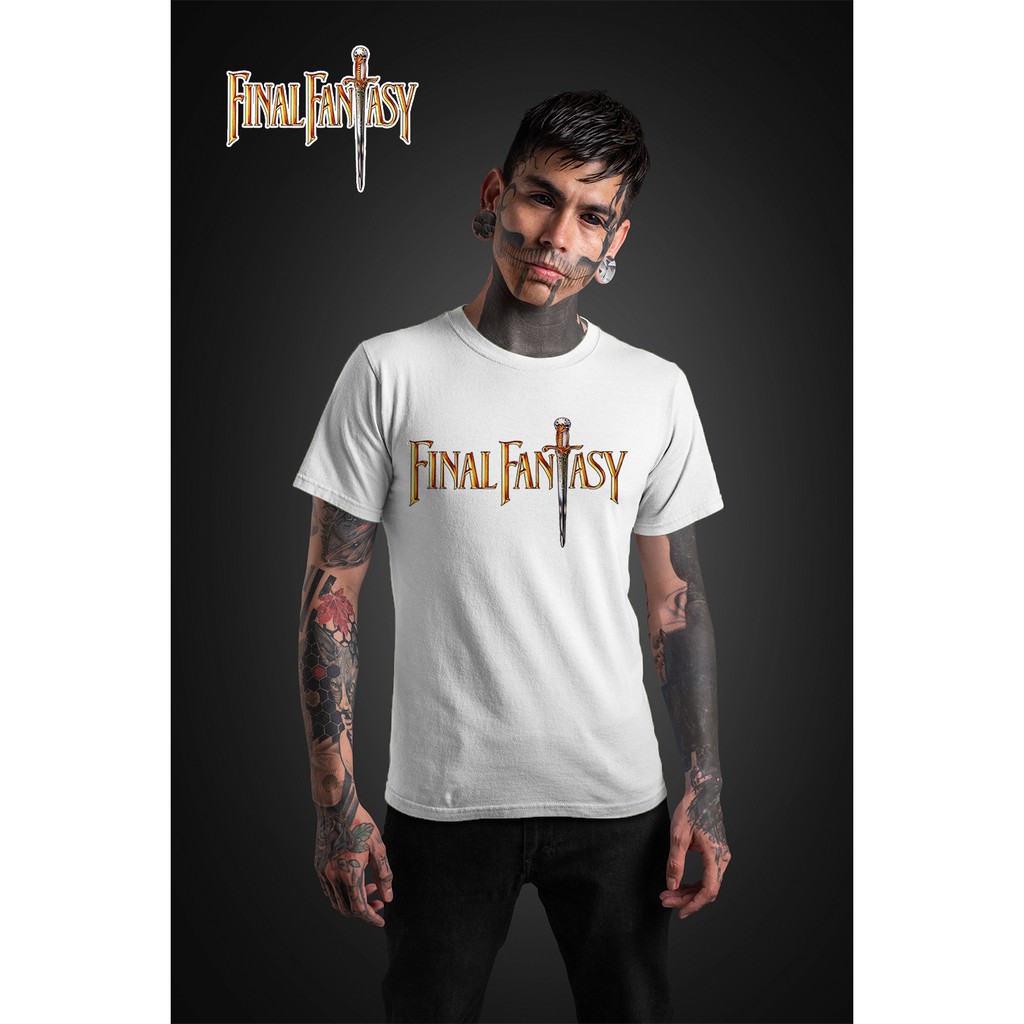 Áo thun Cotton Unisex - Game - Final Fantasy - Biểu tượng trong game Final Fantasy