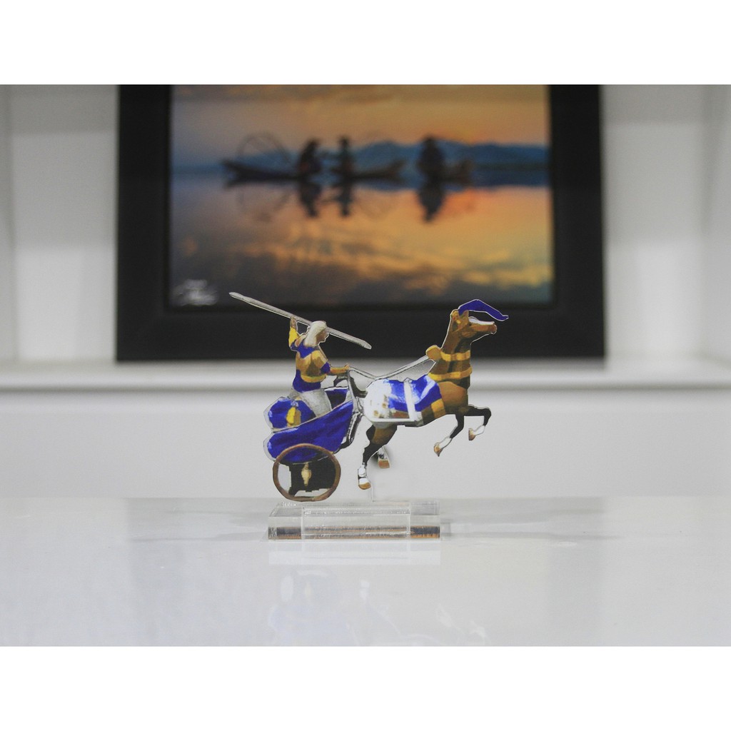 Mô hình xọc đơn đế chế AOE màu xanh 1