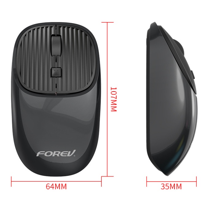 Chuột không dây FV169 cao cấp sạc pin cỡ nhỏ siêu nhẹ kết nối nhanh tương thích nhiều thiết bị