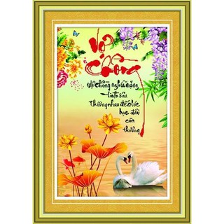 Tranh thêu chữ thập Vợ chồng DLH-222813