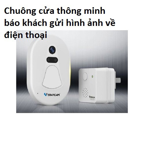 Chuông cửa không dây VSTARCAM D1 , có camera kết nối điện thoại chống trộm , chuông báo khách
