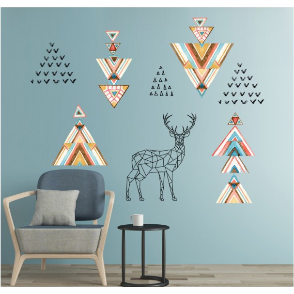 Decal trang trí tường Biểu Tượng Nai Băc Âu
