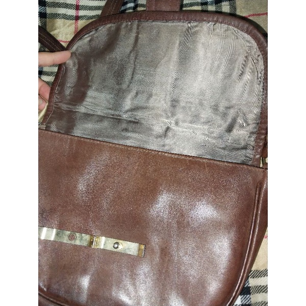 Túi đeo chéo da mộc cổ vintage