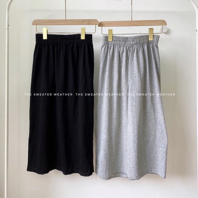 Chân váy thun trơn hàn quốc - 2 màu hàng QC