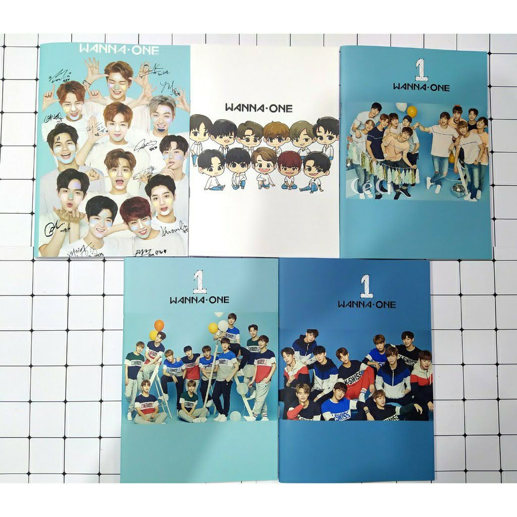 Vở WANNA ONE kpop V31 72trang kẻ ngang cấp 2 17*25cm