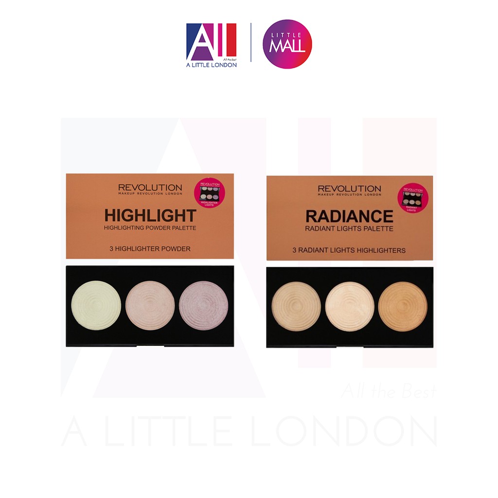 [TOP 1 SHOPEE] Bảng tạo khối Makeup Revolution Highlight / Radiance Palette (Bill Anh)