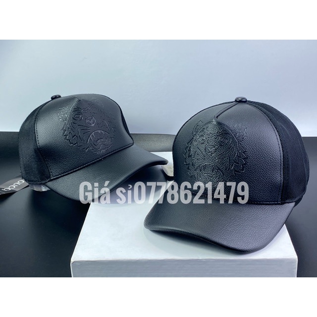 Mũ lưỡi trai - nón kết nam nữ lưới phối da 3D cọp  Full tem Gci thể thao thời trang