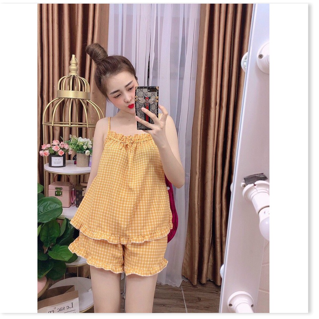 Set bộ tiểu thư mặc nhà Satin ngắn đẹp , tôn dáng KOKO MI FASHION