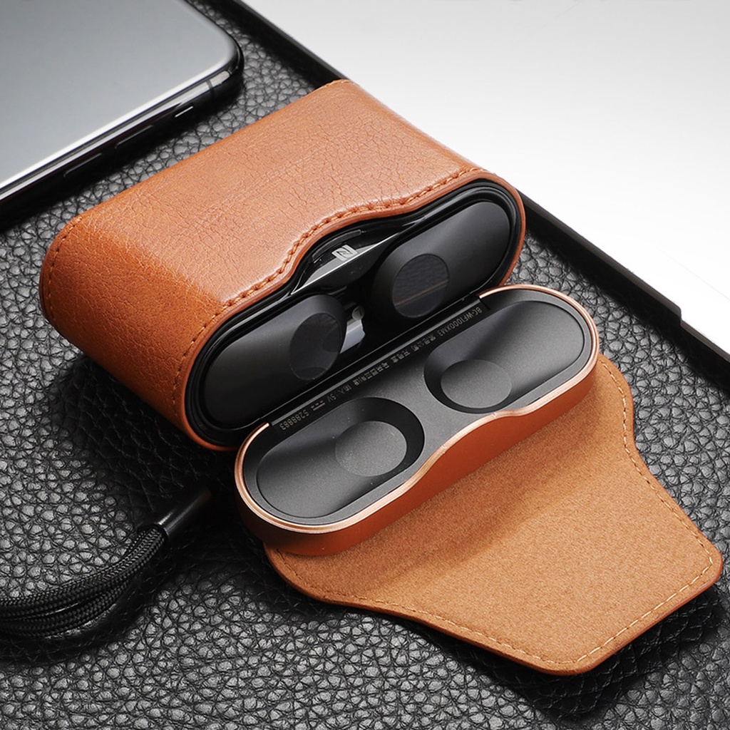 Vỏ đựng hộp tai nghe không dây Sony WF-1000XM3 bằng da giả