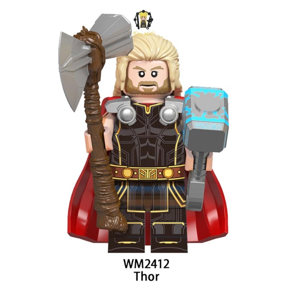 Minifigures Thor Nhân Vật Mavel Xếp Hình Lắp Ráp Phim Truyện Love And Thunder Tình Yêu Và Sấm Set WM6146