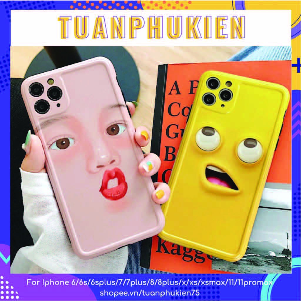 Ốp Lưng Iph.0ne ⚡ Ốp Iph.0ne Funny Face ⚡ iPh.0ne 6P/7/8/7plus/8plus/x/xs/xs max/11/11promax/12/12pro/12promax-TuanPK
