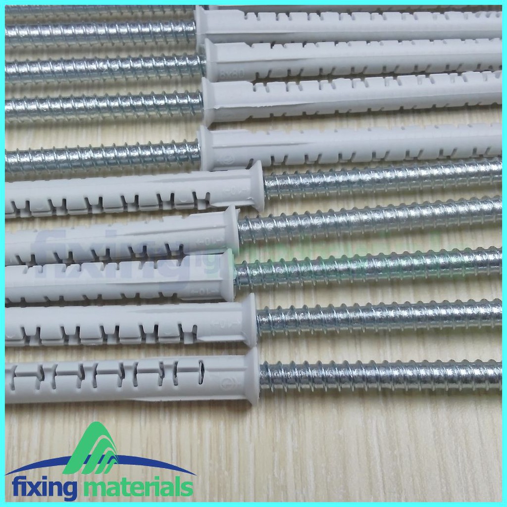 Túi 100 cái tắc kê nhựa cao cấp Friulsider X5-8x80 (SX tại Ý, kèm theo vít thép mạ kẽm đầu lục giác sao)