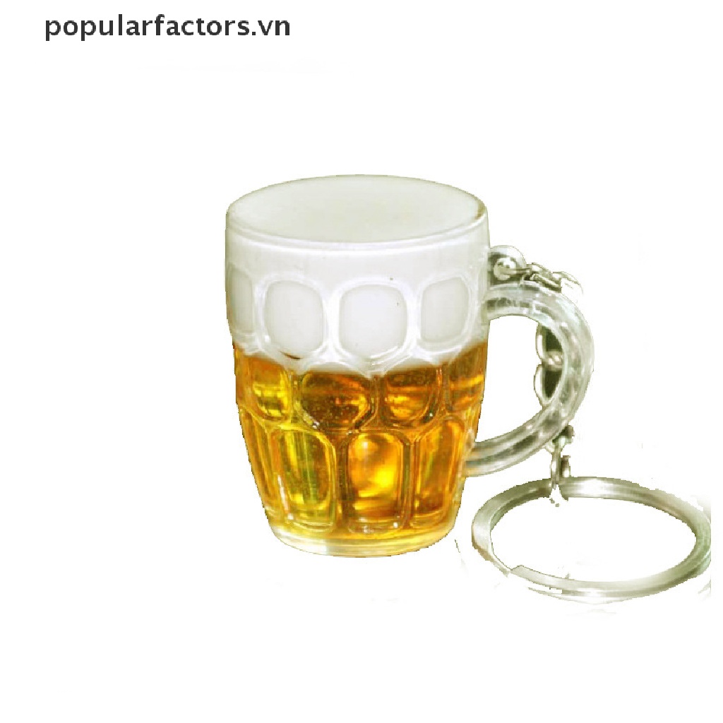 [Phổ Biến] Móc Khóa Resin Hình Ly Bia / Đồ Ăn Mô Phỏng Cho Nam Và Nữ [VN]