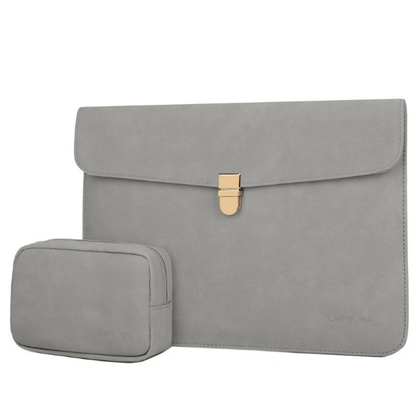 Túi đựng laptop bằng da siêu mỏng chống thấm nhẹ / PU Leather Laptop Case 12/13/14 inch