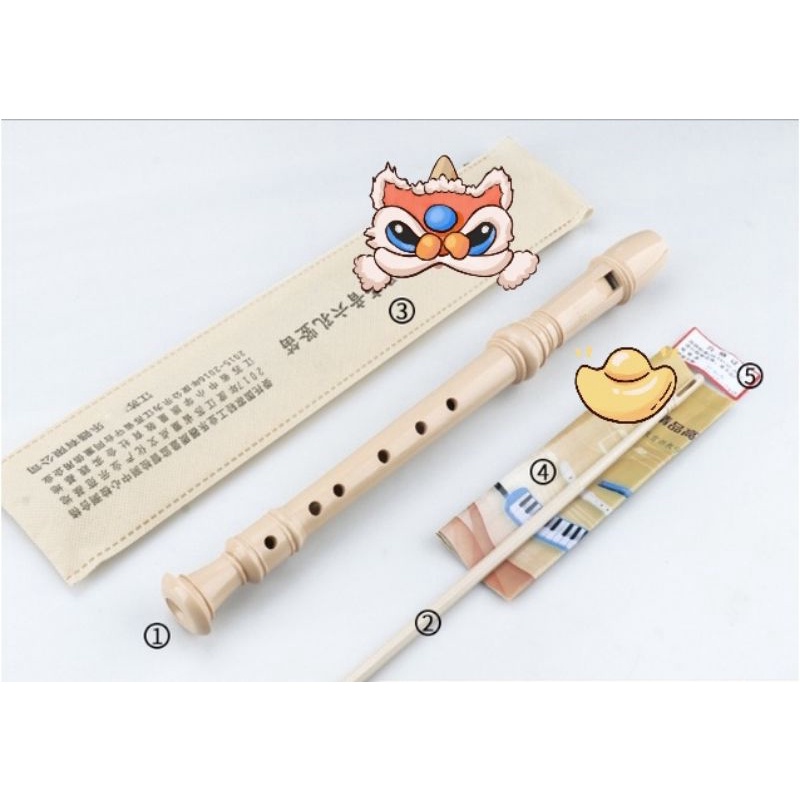 sáo recorder học sinh 6 lỗ vip DS-  Loại tốt