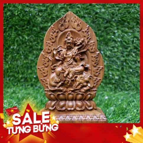 Tượng để xe ô tô phật Phổ Hiền Bồ Tát bằng gỗ - Tuổi Mão