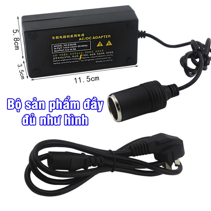 Bộ đổi nguồn từ 220V sang 12V adapter chuyển đổi nguồn điện đảm bảo an toàn