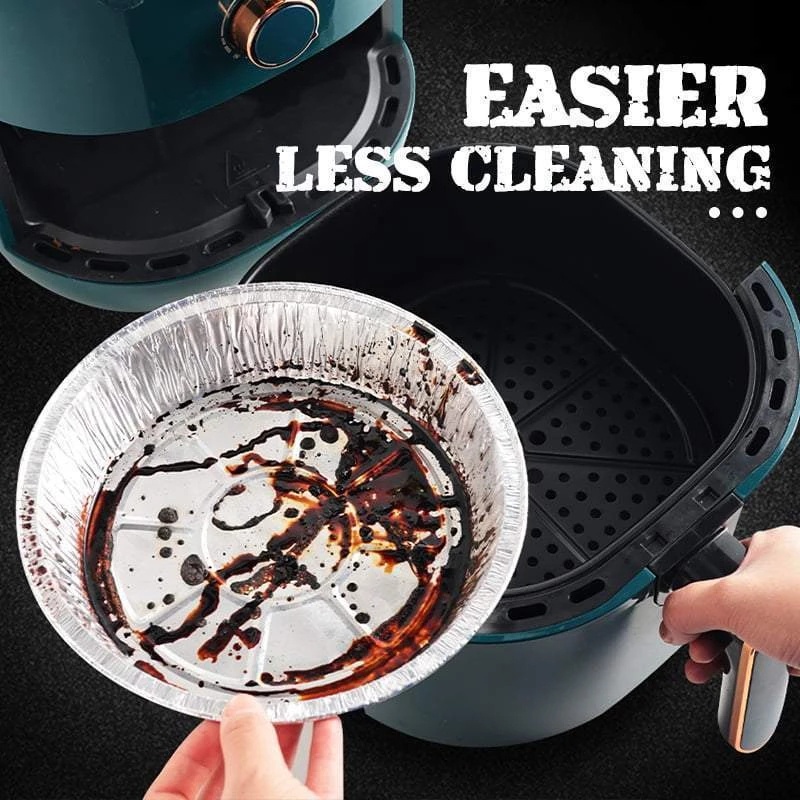 Set 10 Tấm Thiếc Lót Nồi Hấp Không Dầu Chống Dính Dùng Một Lần