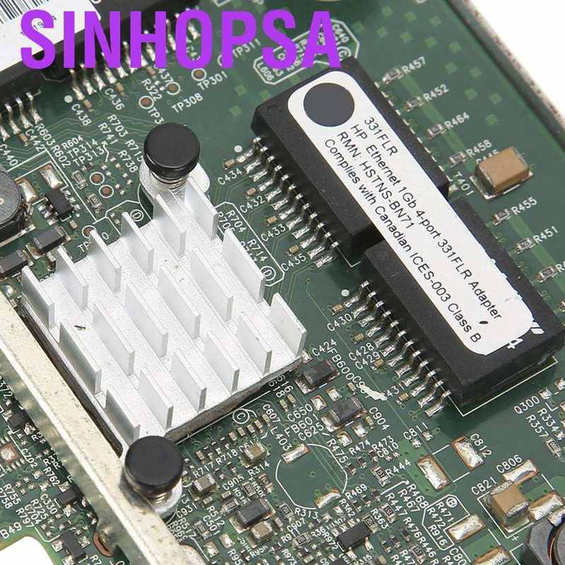 Sinhopsa 4‑Port Gigabit Network Card for HP Server Computer Accessories 331FLR Ethernet 1G | WebRaoVat - webraovat.net.vn