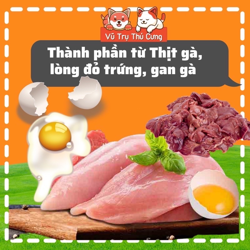 Snack thịt gà sấy nhiều dinh dưỡng cho Chó mèo, túi 50g