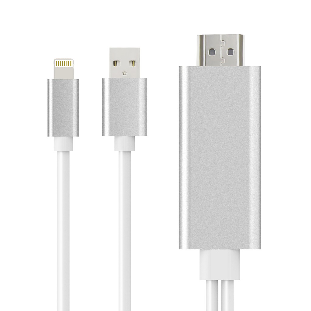 [Mã ELFLASH5 giảm 20K đơn 50K] Cáp Lightning to HDMI Phản Chiếu Hình Ảnh Từ Iphone Lên Tivi