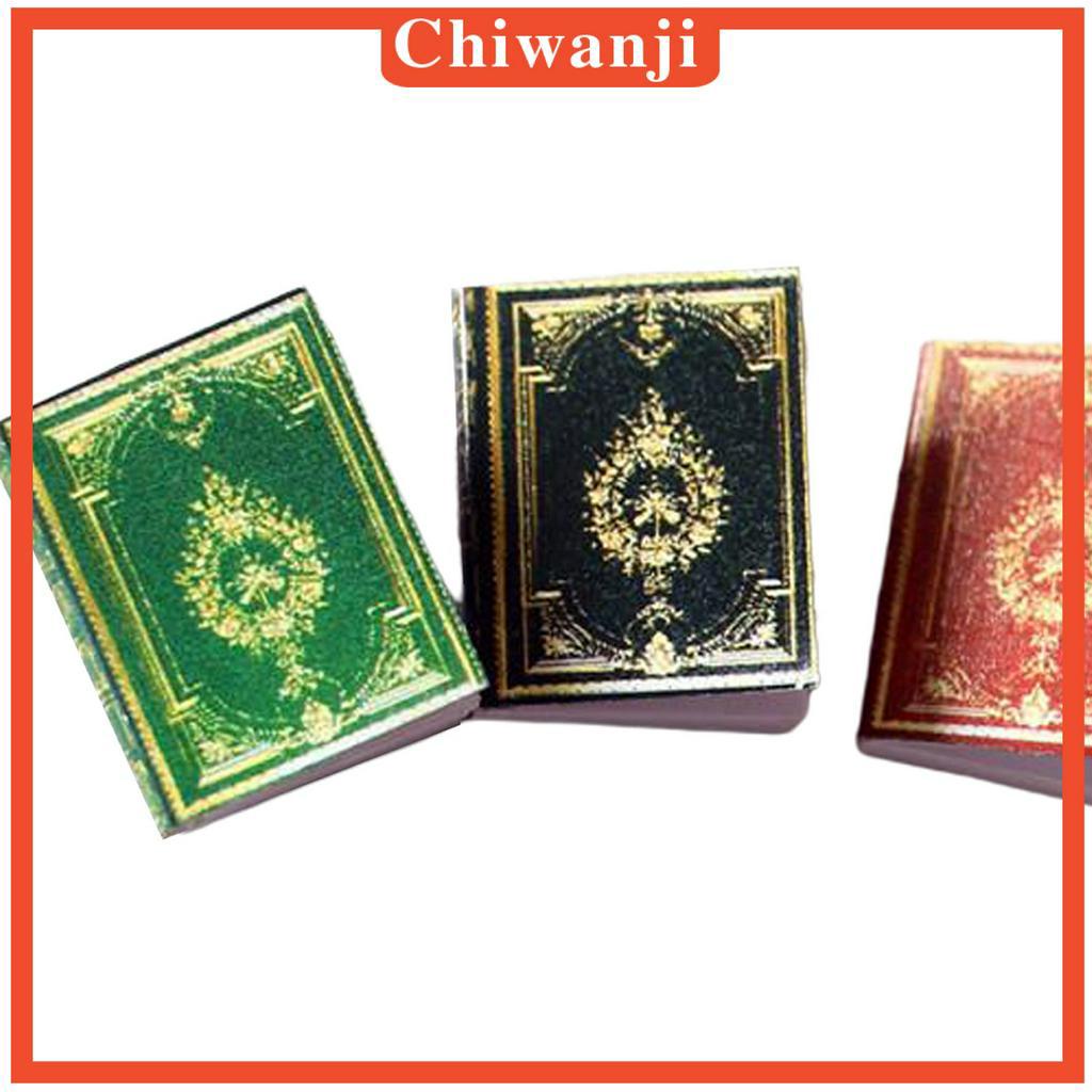 Bộ 3 Cuốn Sách Mini Tỉ Lệ 1 / 6 1 / 12 Dùng Để Trang Trí Nhà Búp Bê