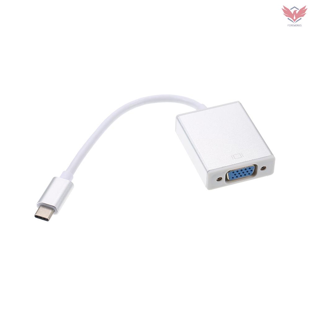 Dây Cáp Chuyển Đổi Cổng Usb Type C Sang Cổng Vga Hdtv Cho Màn Hình Máy Chiếu Samsung Galaxy S9 Macbook