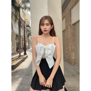 Áo nơ hai dây, có thun phía sau