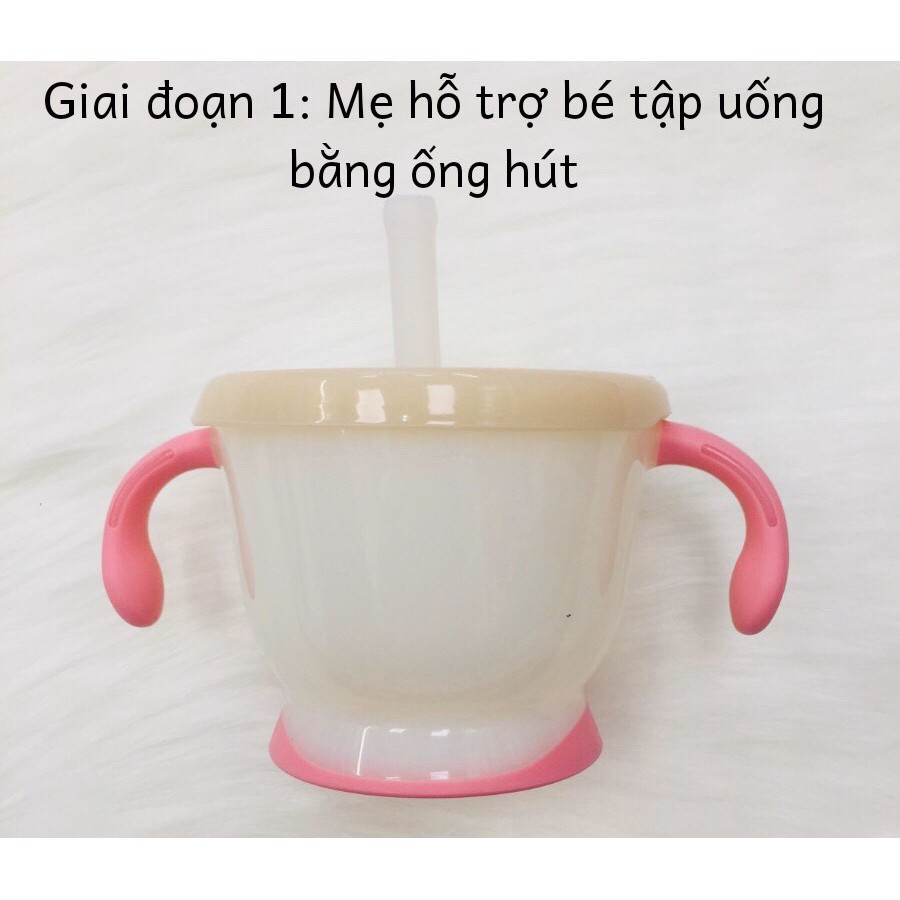  Cốc tập uống 3 giai đoạn Richell Nhật Bản Chính hãng