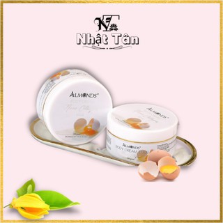 Kem dưỡng trắng da toàn thân ALMONDS từ trứng và men bia 200g