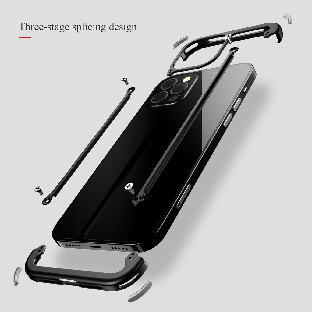 Ốp điện thoại túi khí chống sốc OATSBASF khung kim loại thích hợp cho iPhone 14 / 14 Pro / 14Pro Max / 14 Plus