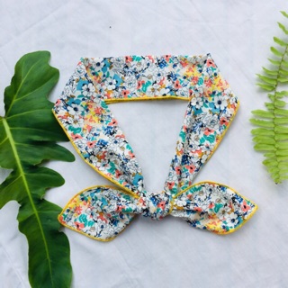 Khăn turban cotton dài buộc cổ áo sơ mi