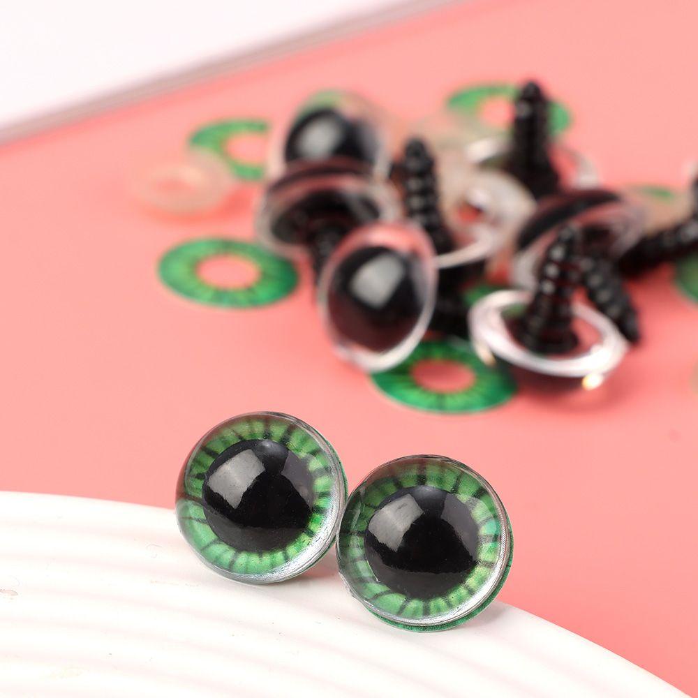 LUOL Set 10 / 5 Cặp Mắt Nhựa Kèm Vòng Đệm Cho Búp Bê