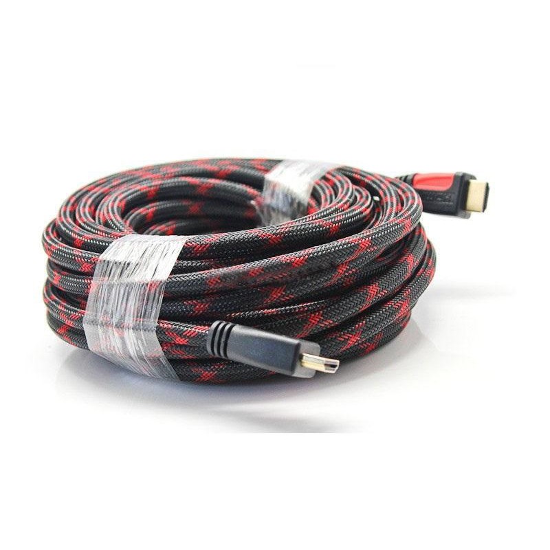 Cáp HDMI 10m loại tròn DTECH DT - 6610 hỗ trợ Full 3D (Đen) Bảo hành 12 tháng