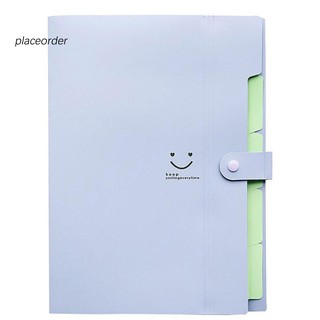 [Hàng mới về] Office Plastic Folders Multi Pocket Organizer A4 File Expansion Document Folder