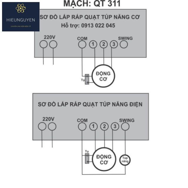 Sỉ lẻ Bộ Điều Khiển Quạt Từ Xa QT-311 (Chế Quạt Thường Thành Từ Xa)