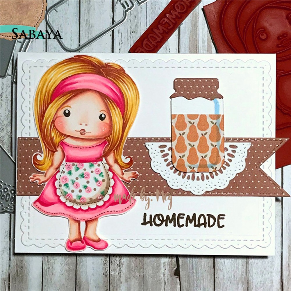 Khuôn Cắt Giấy Làm Từ Kim Loại Tạo Khung Viền Ren Hoa Trang Trí Scrapbook