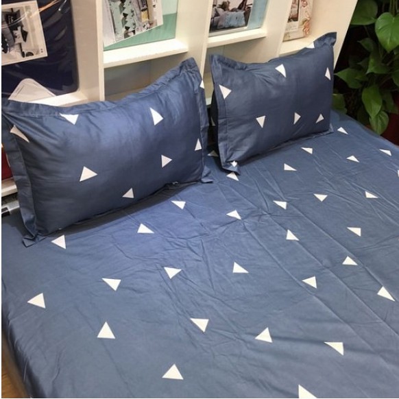 Ga giường tam giác ghi xám nhã nhặn sang trọng tặng kèm 2 vỏ gối nằm | BigBuy360 - bigbuy360.vn