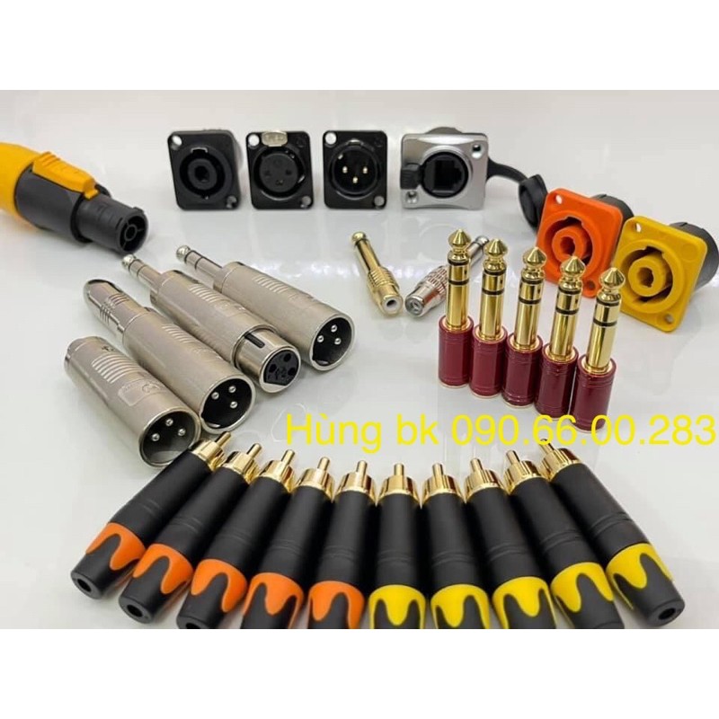 Jack canon đực cái chuyển đầu 6ly hoặc AV