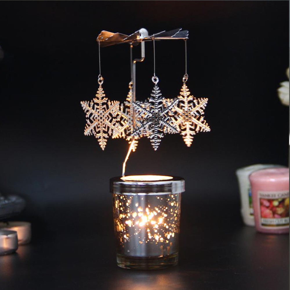 Chân Đế Nến Tặng 10 Nến Trang Trí Tealight Eden Go Round Candle Legaxi Lớn