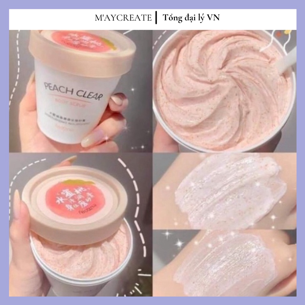 Tẩy tế bào chết Body PEACH đào cải thiện da viêm lông , sáng da HTTBC1