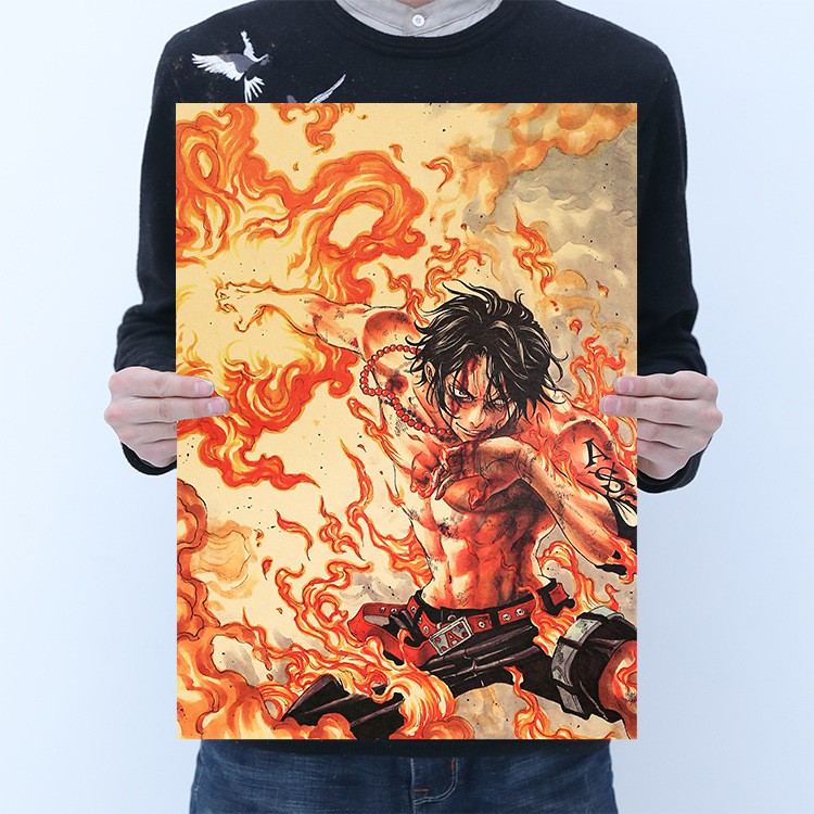 Poster One Piece Dán Tường kích thước 50.5*35cm - Tranh Nhân vật hoạt hình One Piece dùng trang trí nội thất