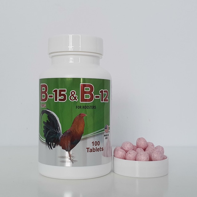 COMBO Gallomin + B15&B12 Thuố.c nuôi gà chế độ đá HỦ 100 VIÊN