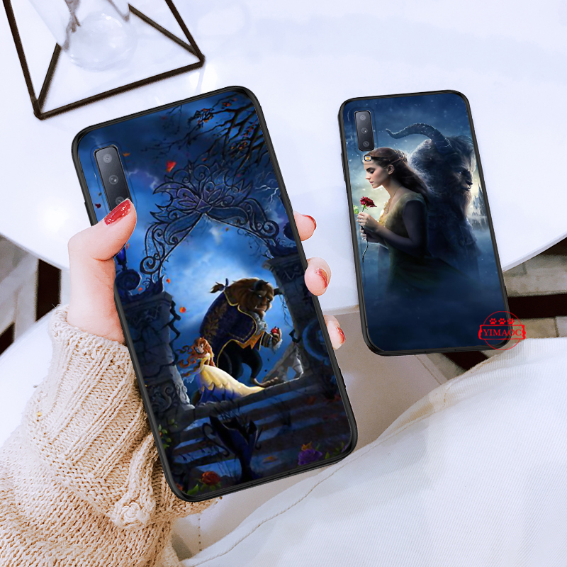 Ốp điện thoại mềm hình Beauty and the beast 4LM cho Samsung A10 A10S A20 A30 A20S A20S A30S A40 A40S A50 A50S