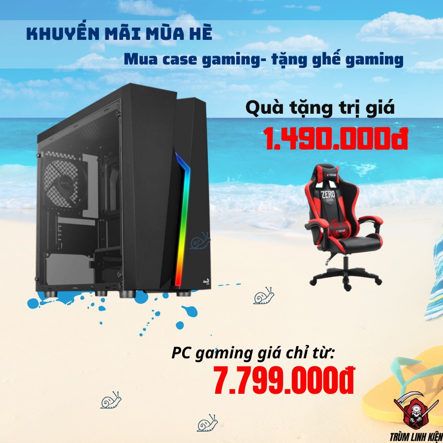 Máy tính chơi game tặng ghế gaming cao cấp