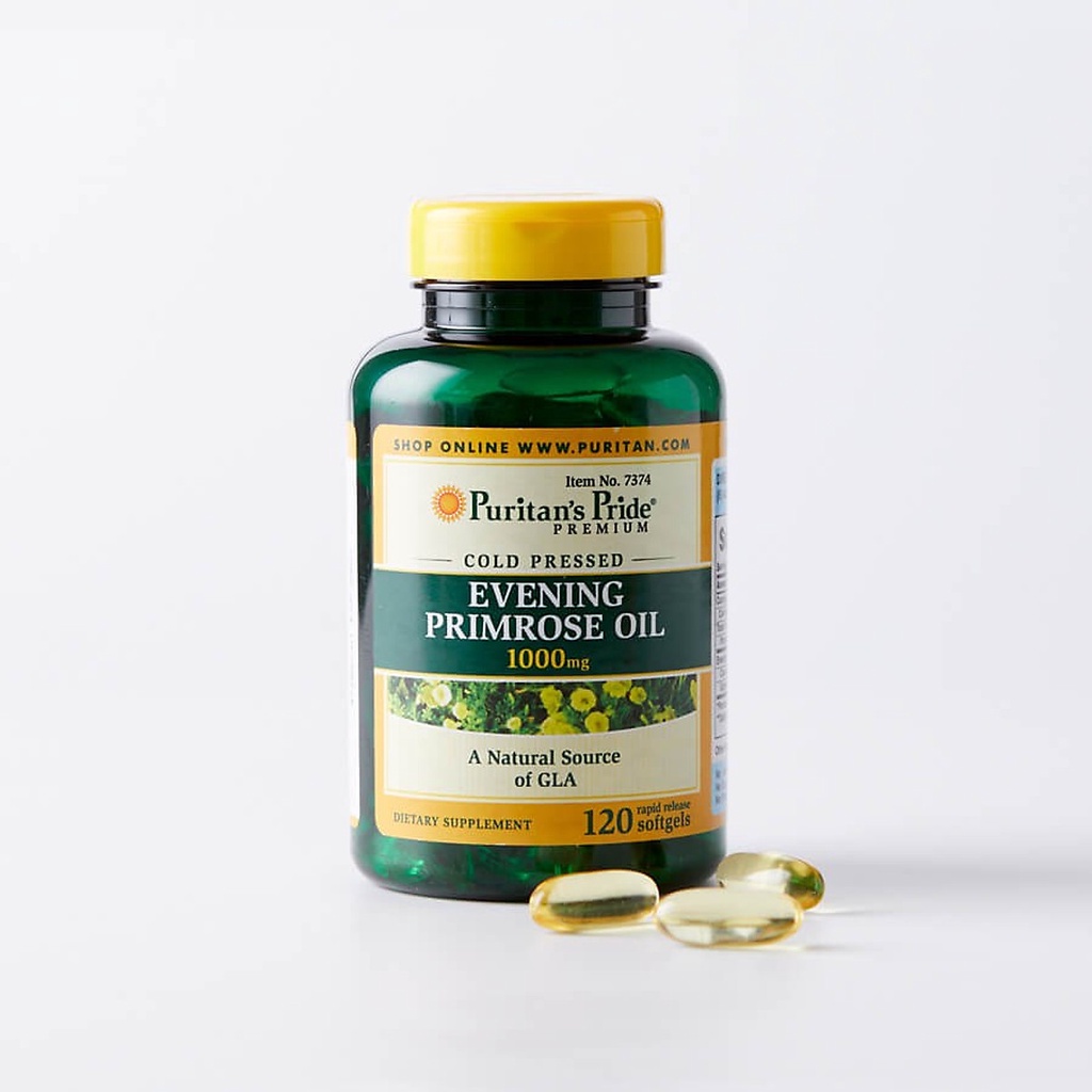 Viên uống Tinh Dầu Hoa Anh Thảo Puritan's Pride Evening Primrose Oil 1300mg 120v