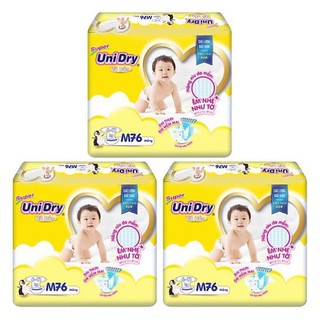 Bỉm unidry dán m76,l68,xl60 miếng