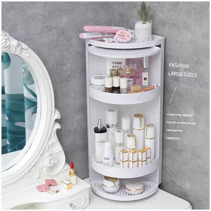 Kệ nhà tắm 3 tầng xoay 360 độ thông minh