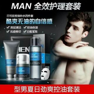 Bộ chăm sóc da cho nam Lcosin